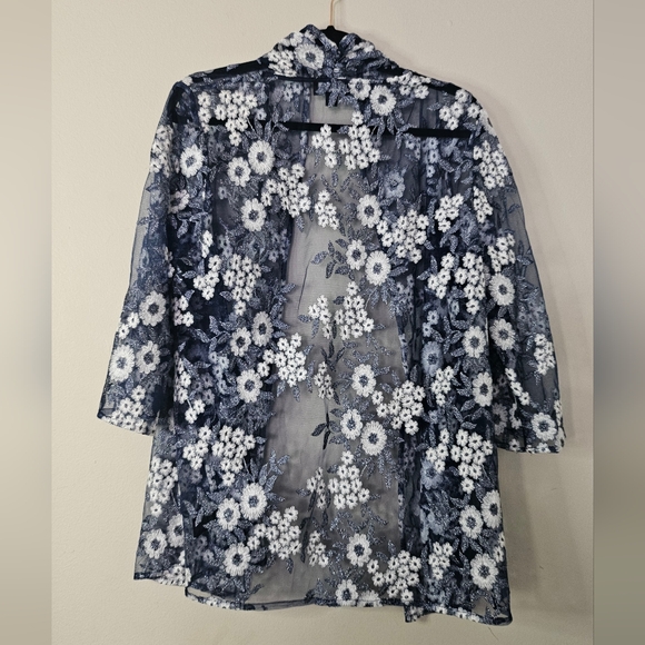 Tahari Sheer Jacket - Picture 5 of 10